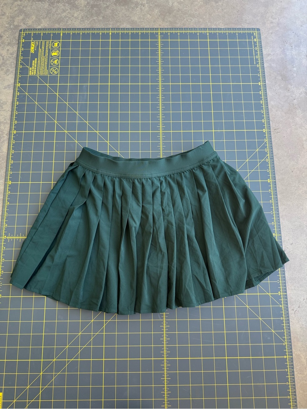 Lululemon High Rise Pleated Forrest Green Tennis Skirt